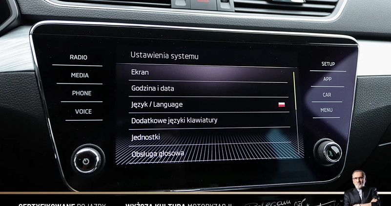 Skoda Superb cena 83899 przebieg: 179998, rok produkcji 2019 z Radom małe 667